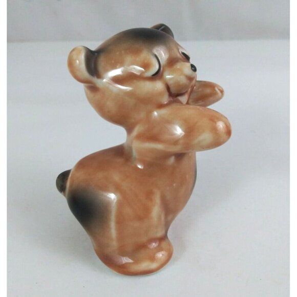 Vintage Van Tellingen Hugging Dancing Bear 3.5" Salt & Pepper Shakers - Picture 2 of 16